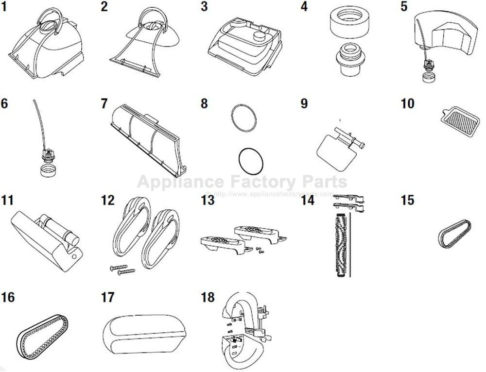 Parts for 8920 Bissell Vacuum Cleaners